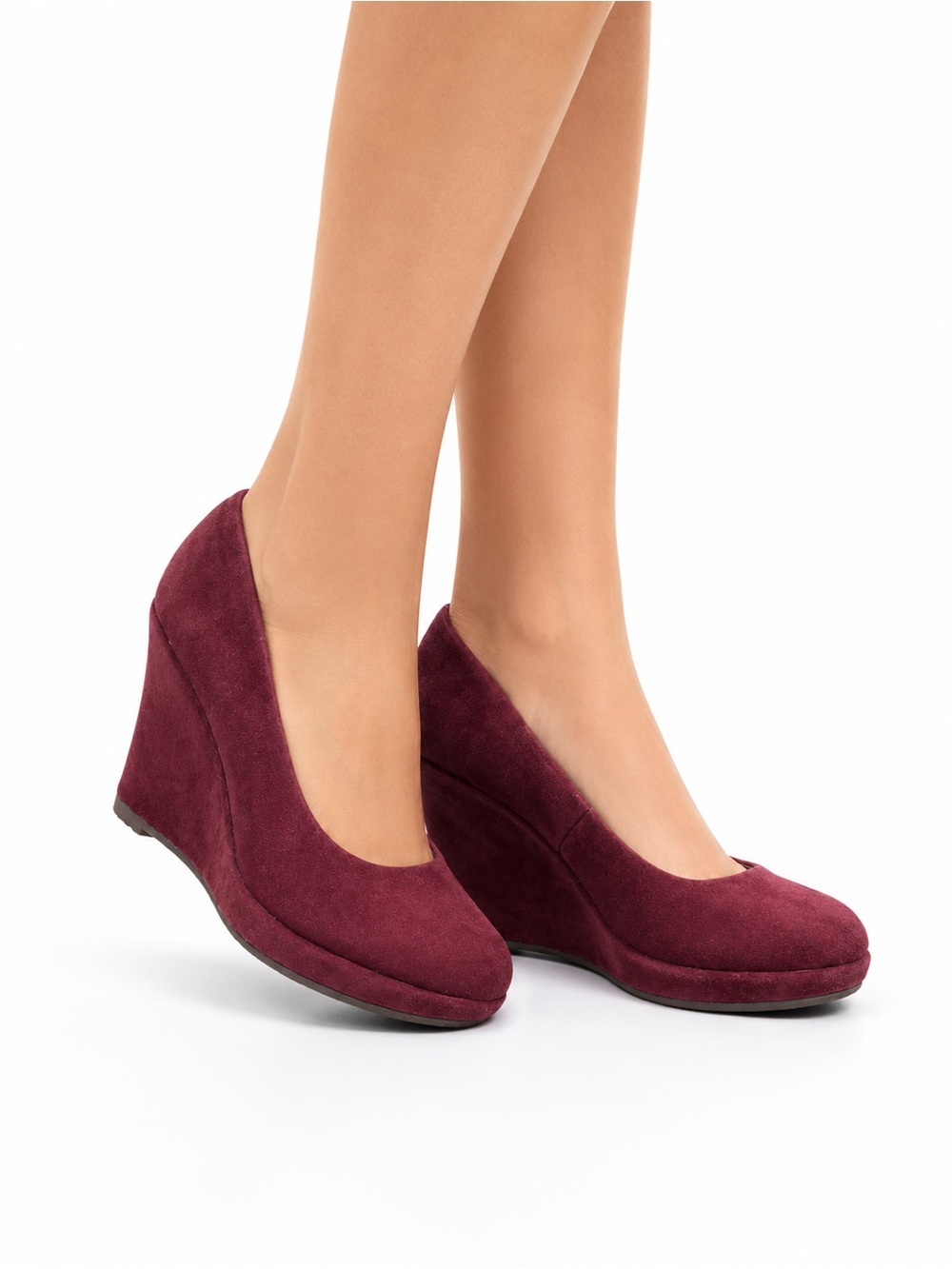 George Wendy Wedge Shoes – Women’s Size 7 – Burgundy Plum
